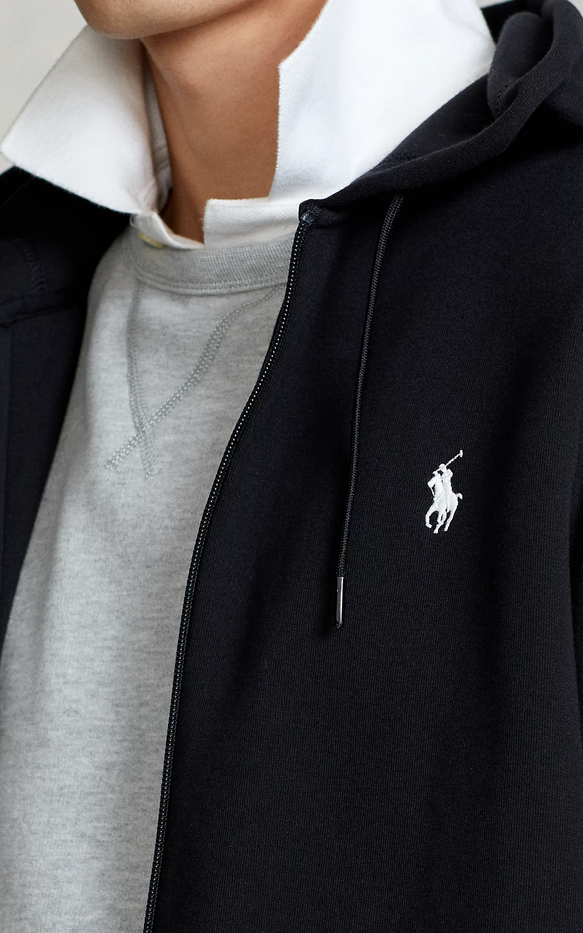 Polo Ralph Lauren Double-Knit Full-Zip Hoodie Polo Black