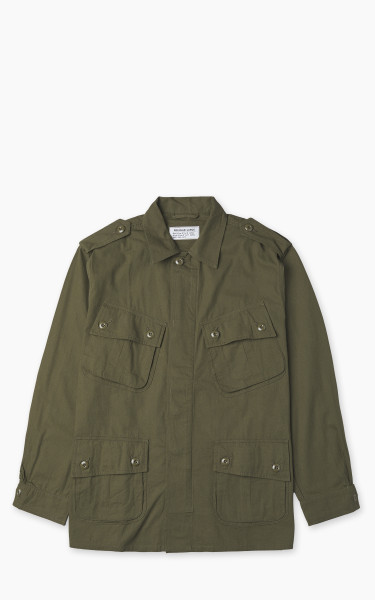 Houston Jungle Fatigue Jacket Cotton Poplin Olive Drab