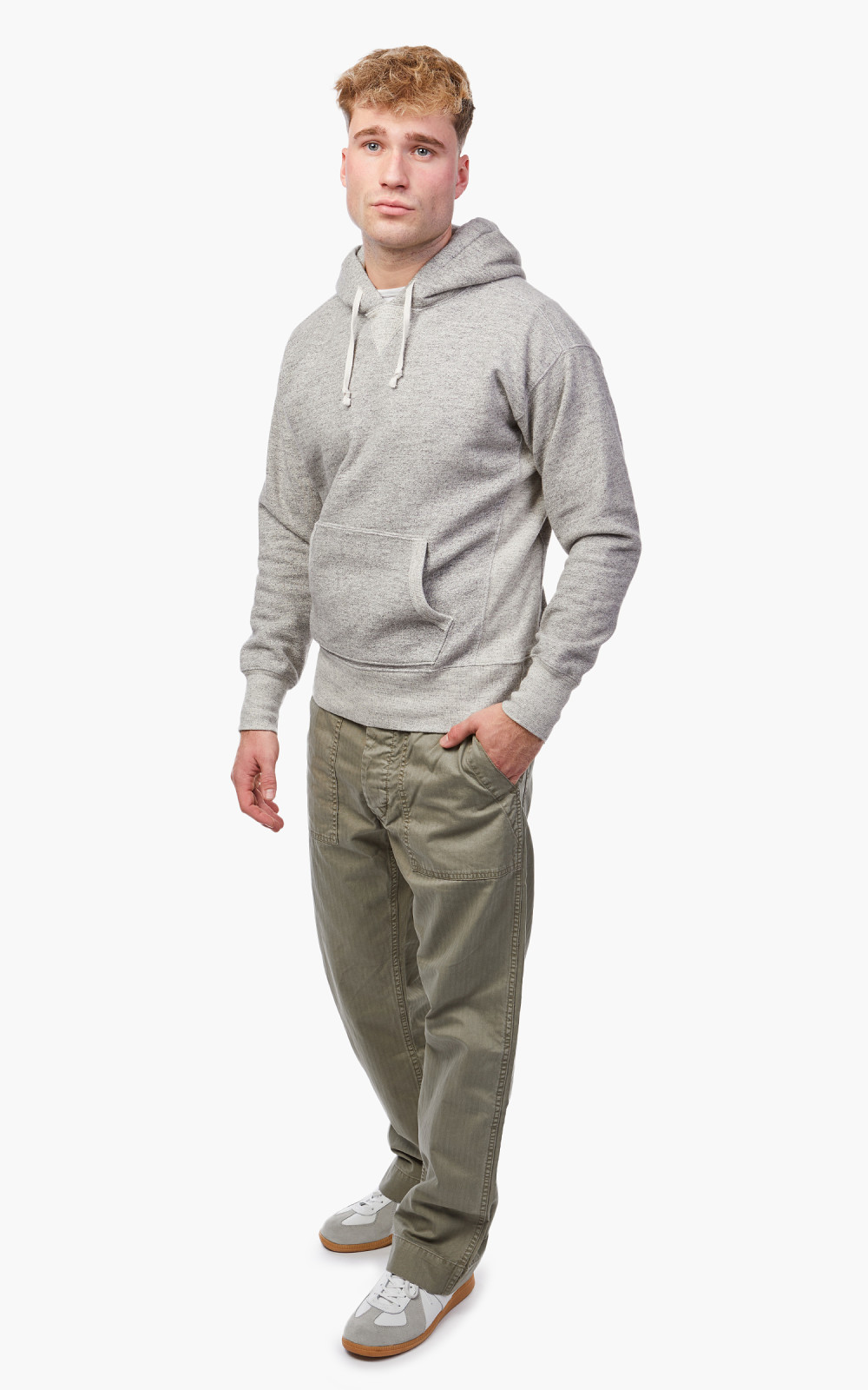 【RRL】FLEECE HOODIE RRL Fleece Hoodie Athletic Gray Heather