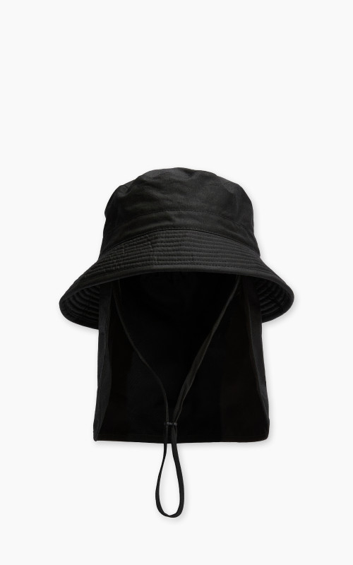 Barbour x Kaptain Sunshine Caped Bucket Hat Black