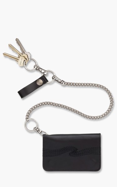 Nudie Jeans Alfredsson Chain Wallet Black 180647-Black