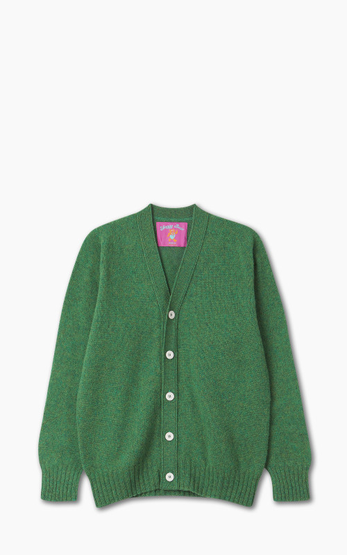 Howlin' Shaggy Bear Cardigan Greenlover