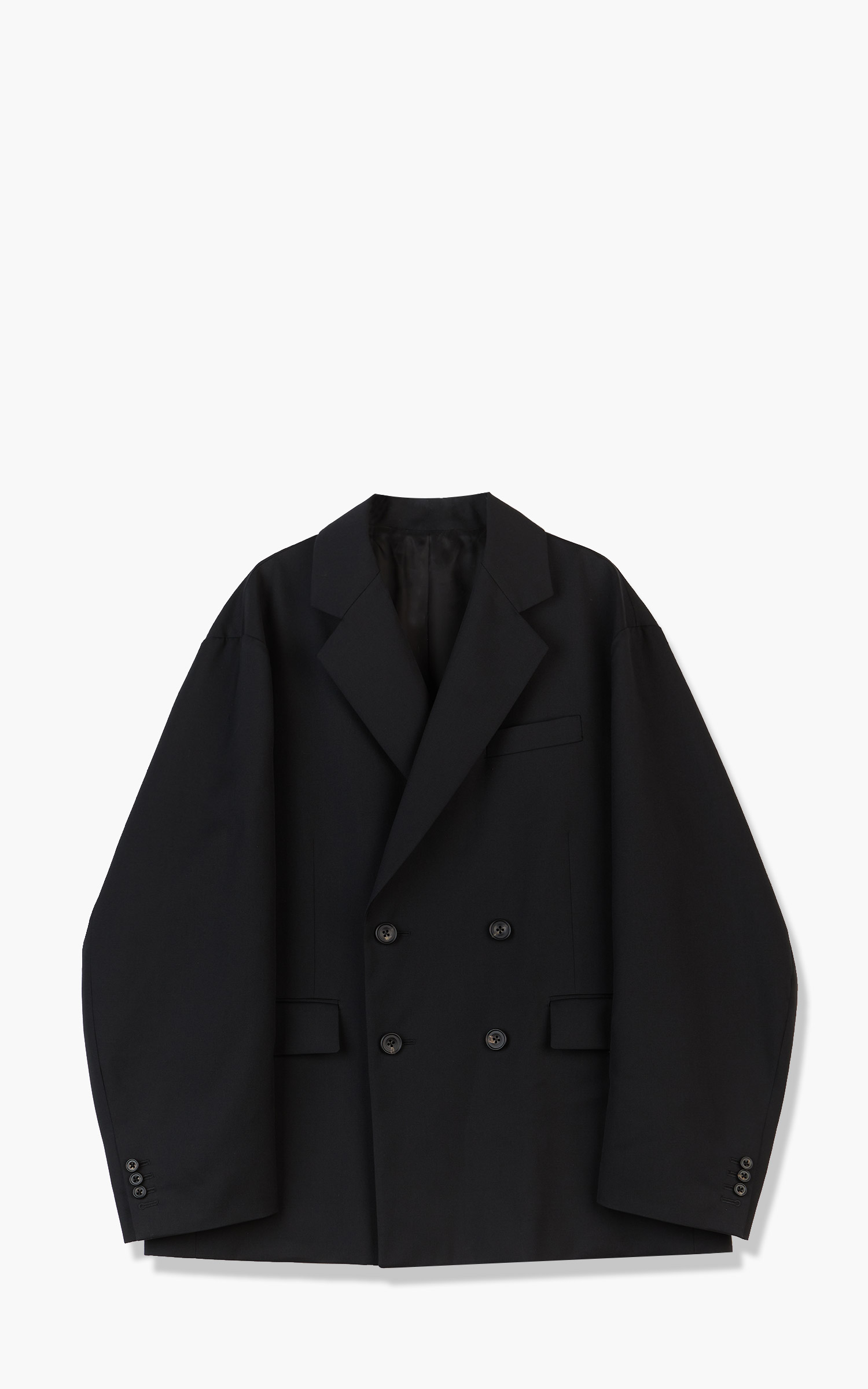 stein Oversized Double Breasted Jacket Black