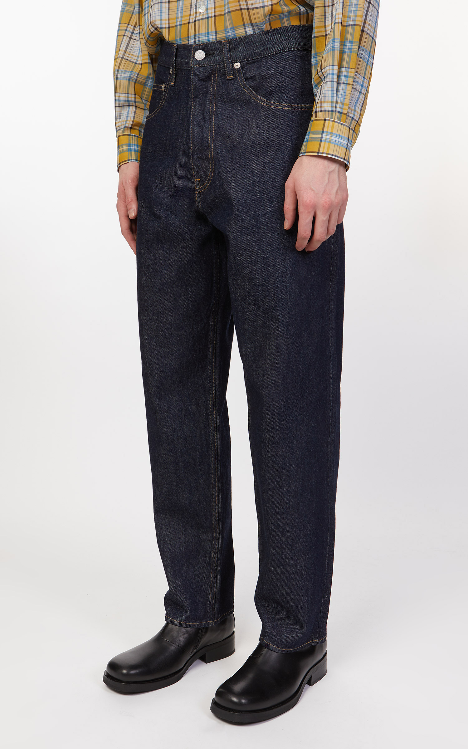 Auralee Hard Twist Denim Wide Pants Indigo | Cultizm