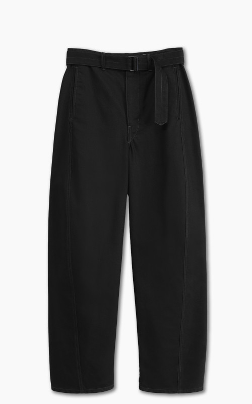 Lemaire Twisted Belted Pants Heavy Denim Black