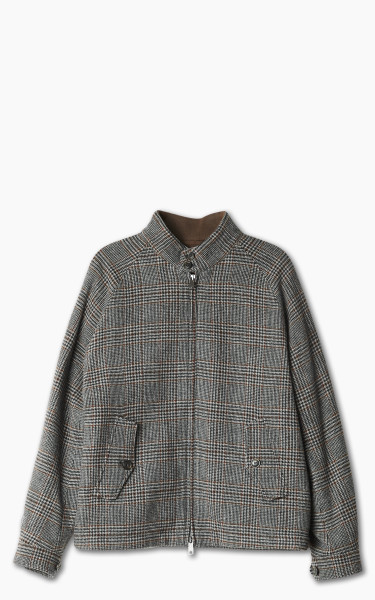 Baracuta G4 Authentic Fit Wool Jacket Prince Of Wales Grey
