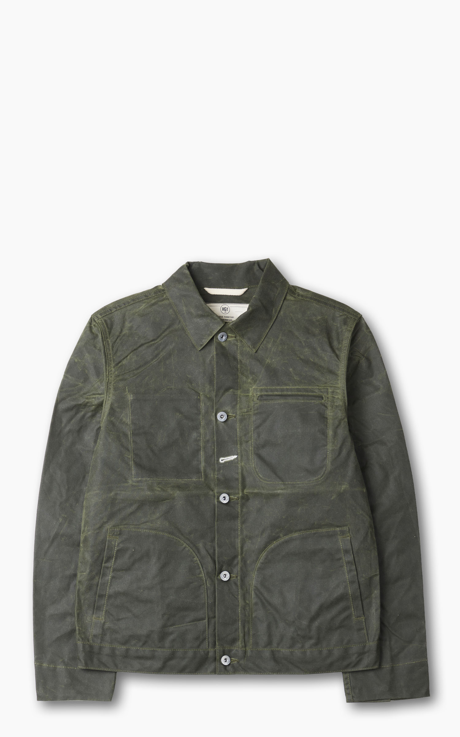 Rogue Territory Supply Jacket Waxed Canvas Ridgeline Olive | Cultizm