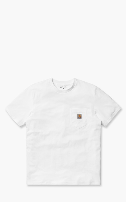 Mens Edwin Bamboo Logo White T-Shirt Regular Fit Short Sleeve Top 