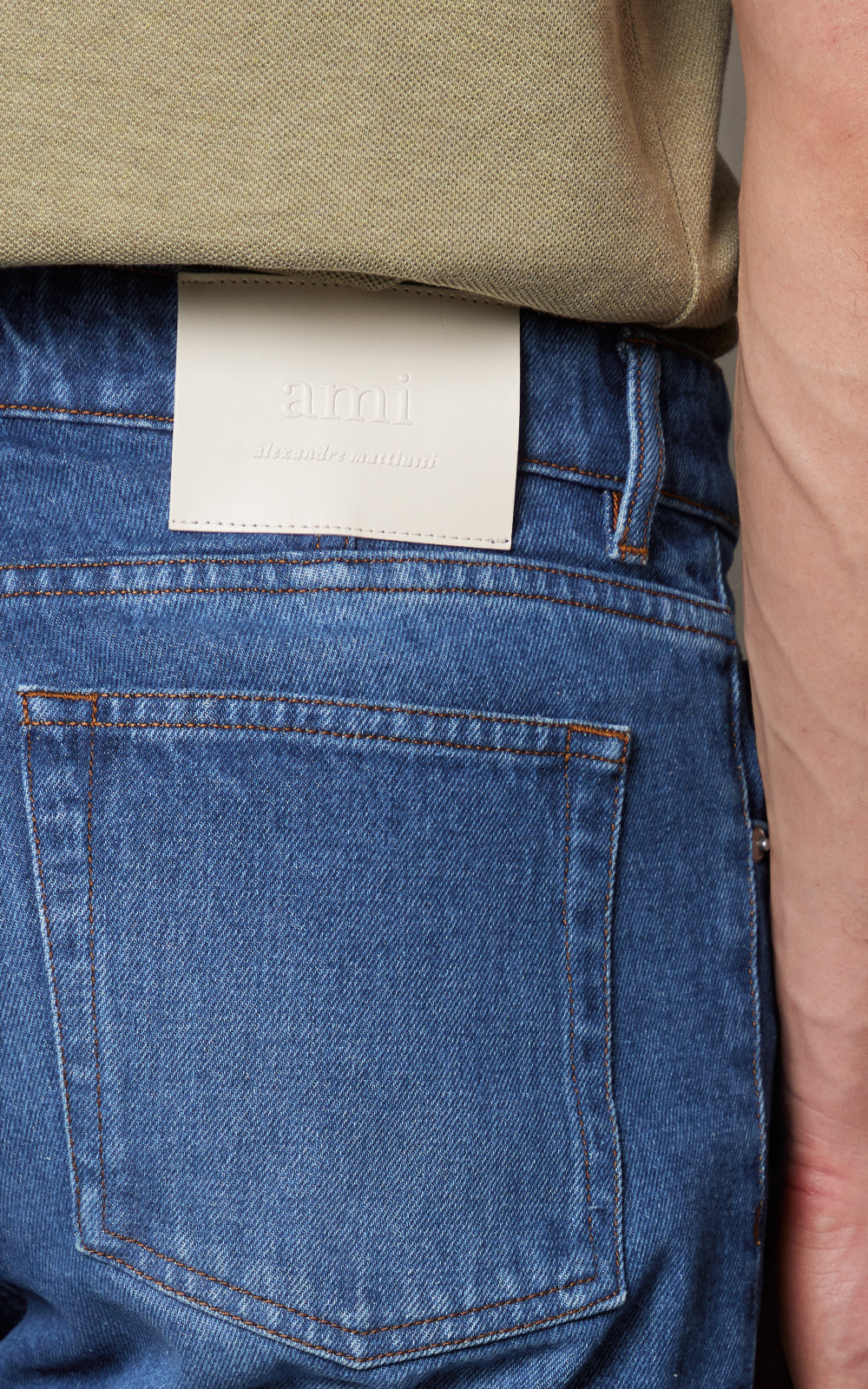 AMI Paris Classic Fit Jeans Used Blue Wash | Cultizm