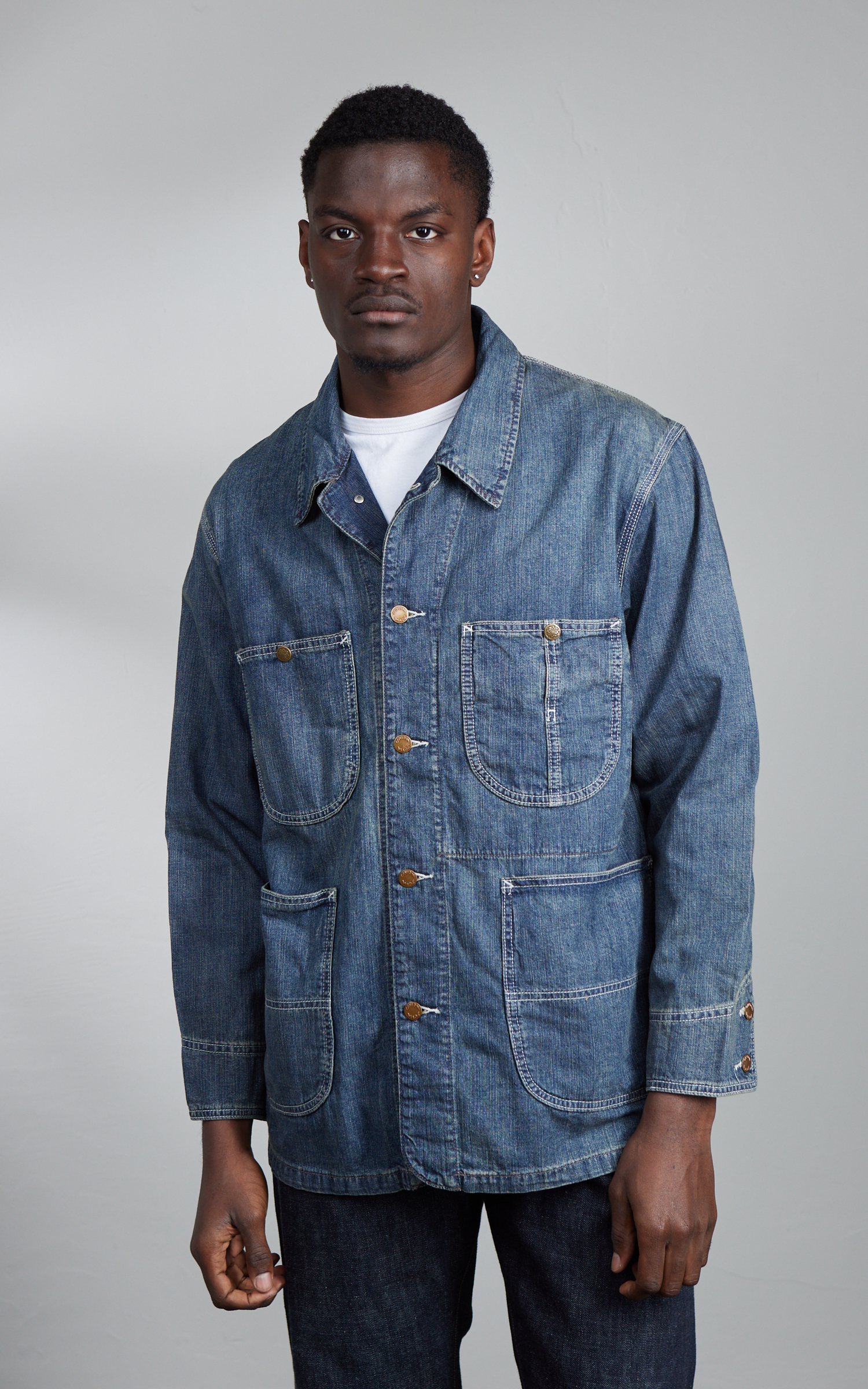 Houston US Cotton Denim Coverall Indigo Vintage Wash | Cultizm