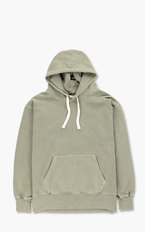 Nigel Cabourn Embroidered Arrow Hoody Washed Army