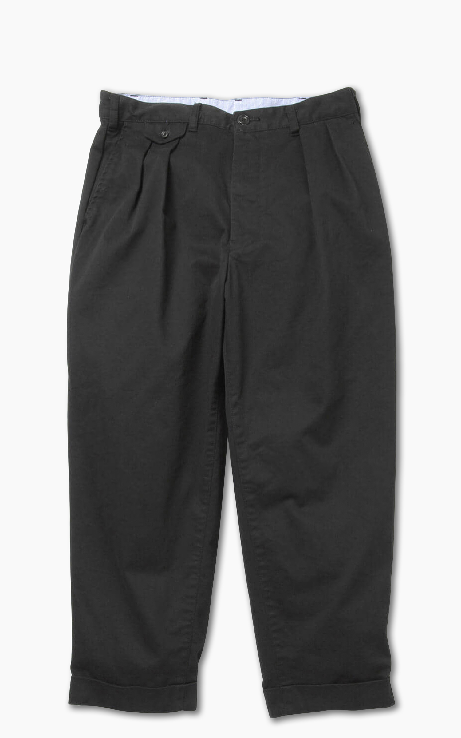 Beams Plus 2 Pleats Twill Chino Black | Cultizm