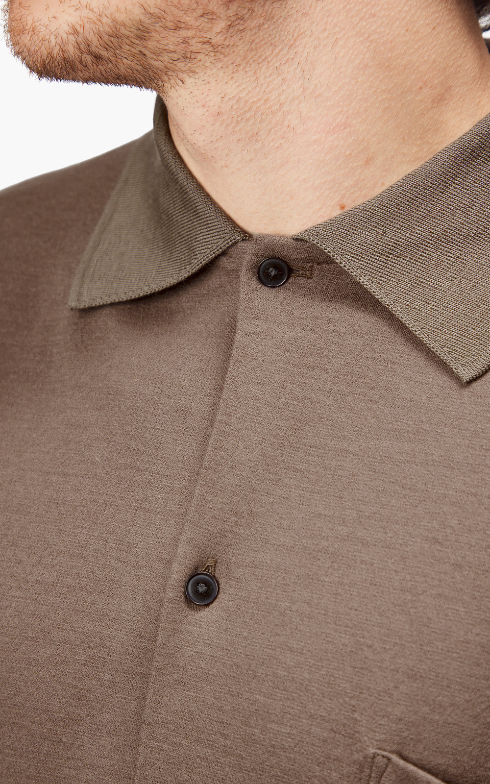 Markaware 'Marka' Polo Cardigan Beige | Cultizm