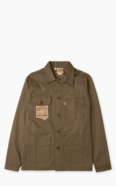 Railcar Fine Goods Chore Coat Canvas Seaweed
