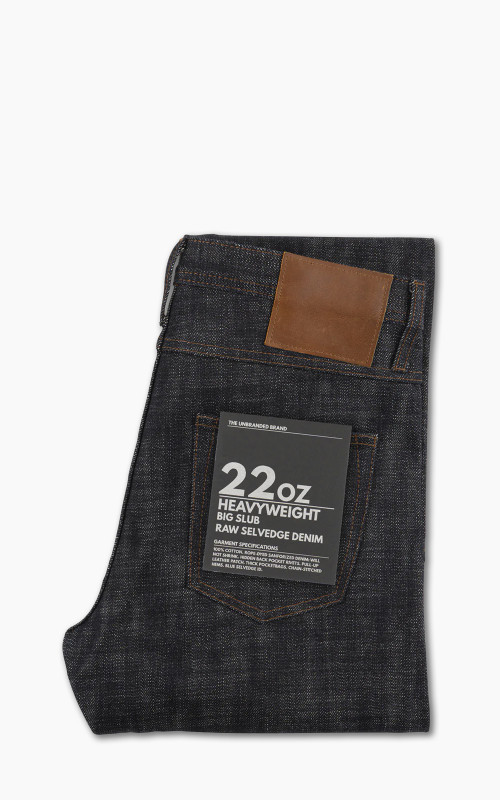 The Unbranded Brand UB370 Straight Fit Heavyweight Big Slub Selvedge Denim 22oz