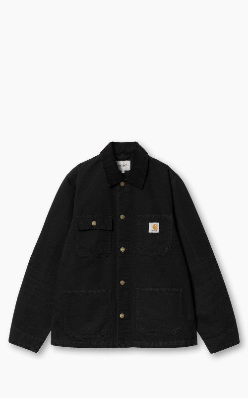 競売 Carhartt Black Canvas Dearborn Summer Coat Michigan WIP ジャケット・アウター