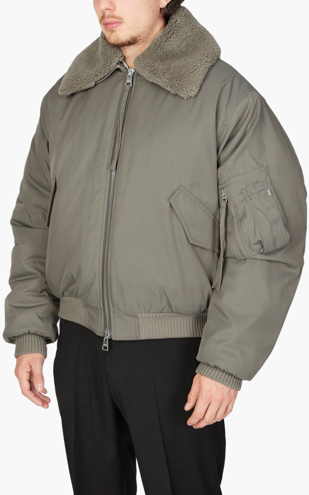 ジャケット AMI PARIS JACKET (UJK111VI0007 2811) AMI PARIS TECHNICAL TWILL LOGO RAIN COAT JACKET MEN COAT