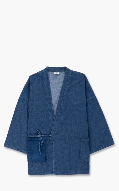 OrSlow Takumi Kimono Jacket Denim Indigo 2 Years Wash