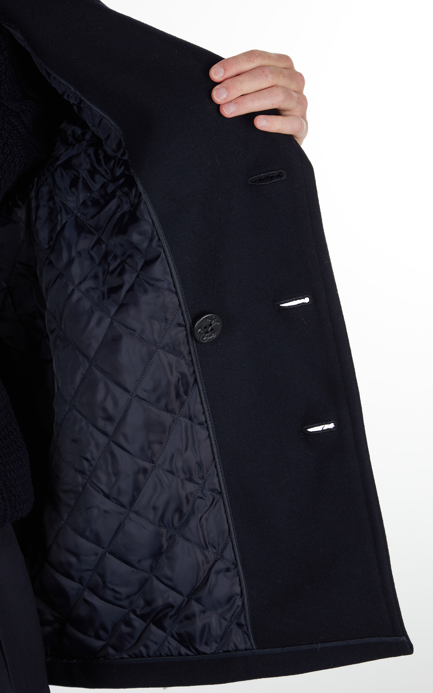 Military Surplus US Navy Pea Coat Dark Navy Cultizm