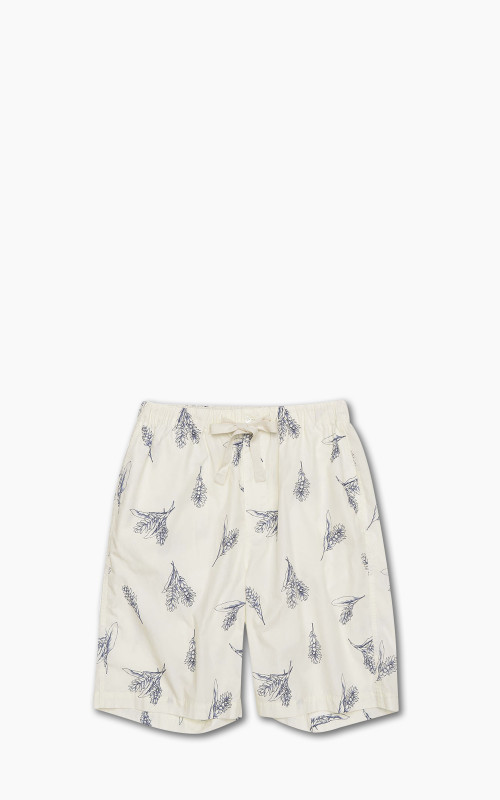 Nanamica Easy Shorts Ecru Botanical Print