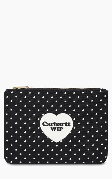 Carhartt WIP Canvas Graphic Zip Wallet Heart Bandana Print/Black