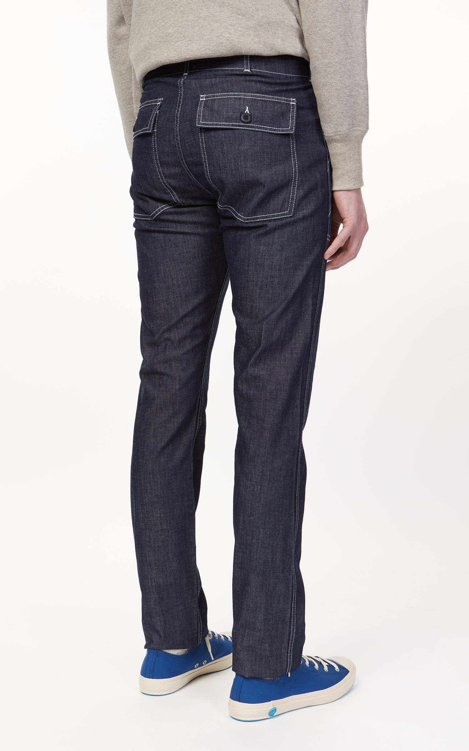 Tellason Fatigue Pant Slimy Washed Denim Ocean Dark | Cultizm