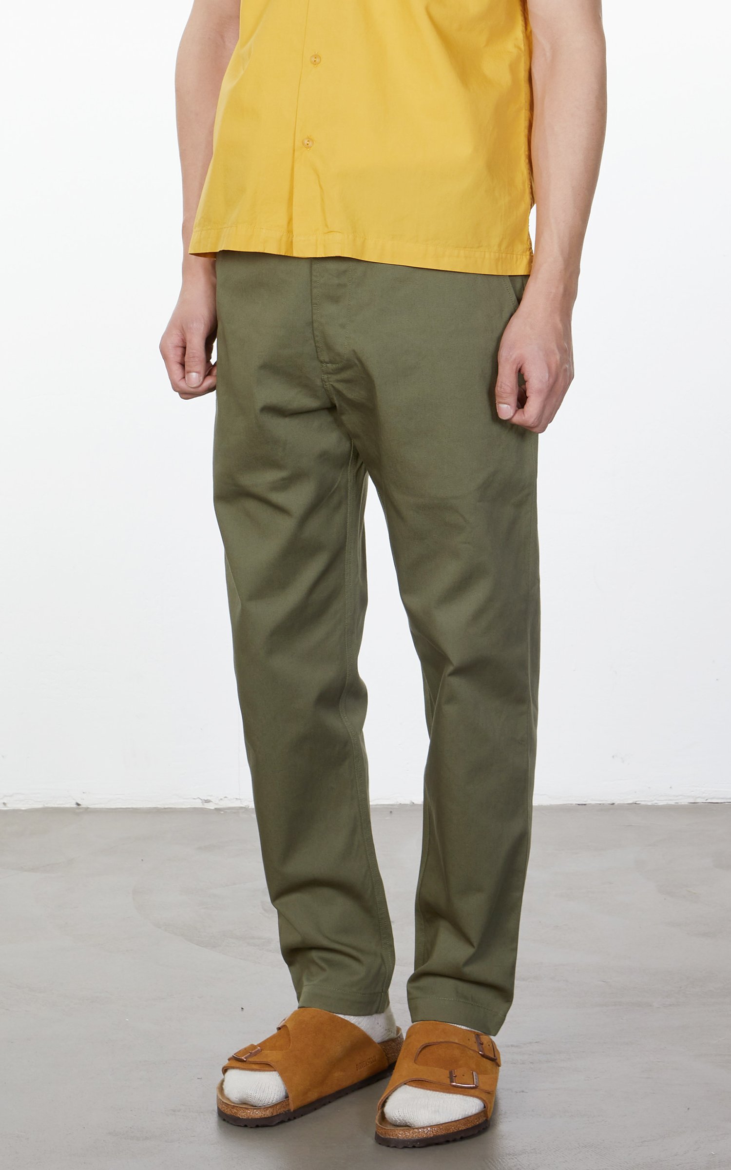 Universal Works Military Chino Twill Light Olive | Cultizm