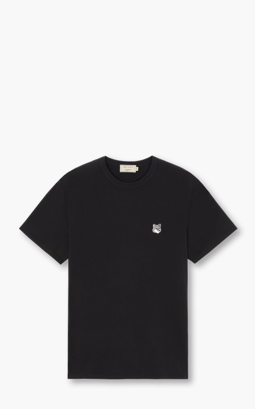 Maison Kitsuné Grey Fox Head Patch T-Shirt Black