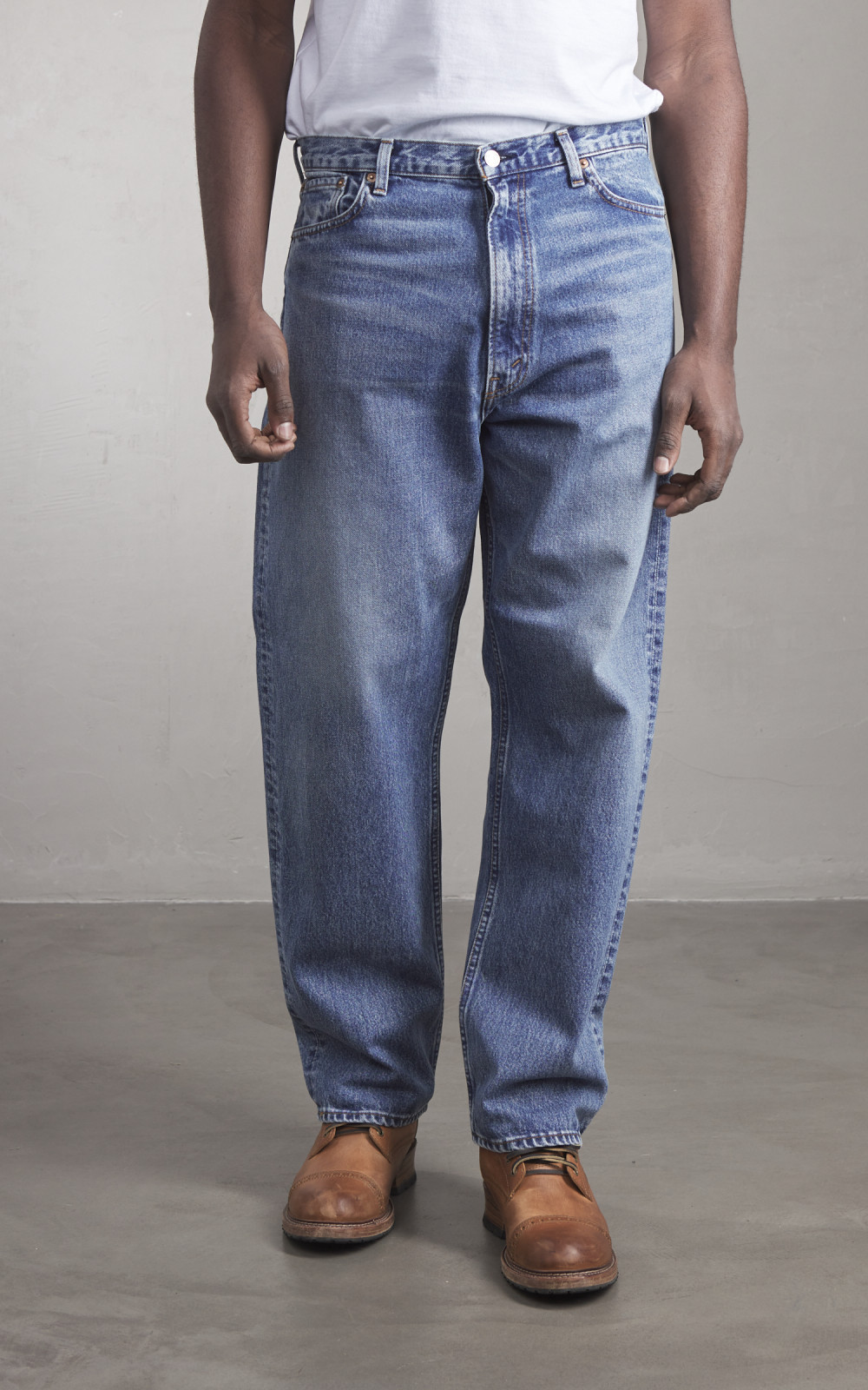 orSlow　DAD'S FIT DENIM PANTS　5566 orSlow - 101 Dad's Fit Denim - One Wash – Withered Fig