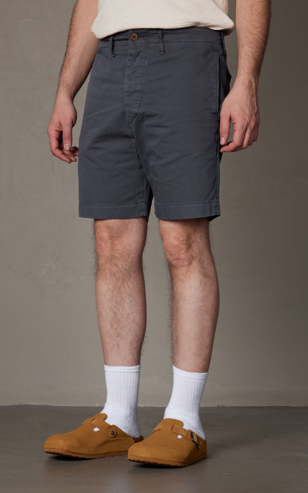 RRL Garment Dyed Chino Short Navy Cultizm