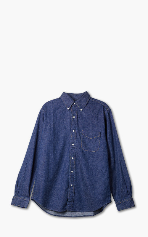 OrSlow Denim Button Down Shirt One Wash