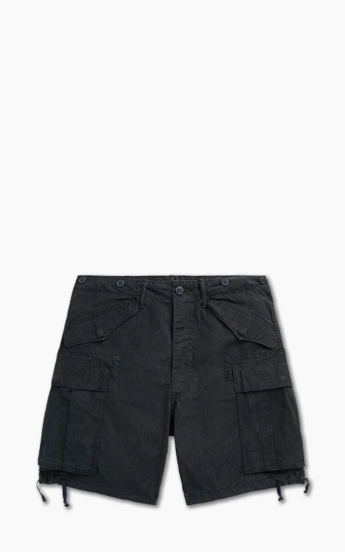 RRL Regiment Poplin Cargo Short Black