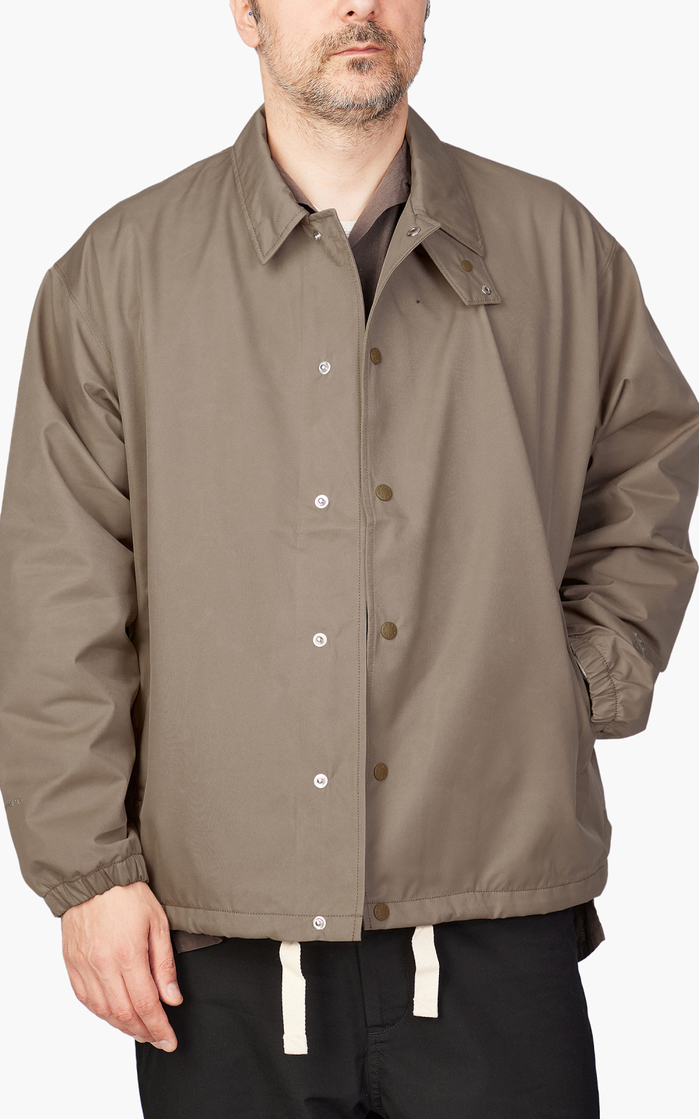 Nanamica 2L GORE-TEX Coach Jacket Beige | Cultizm