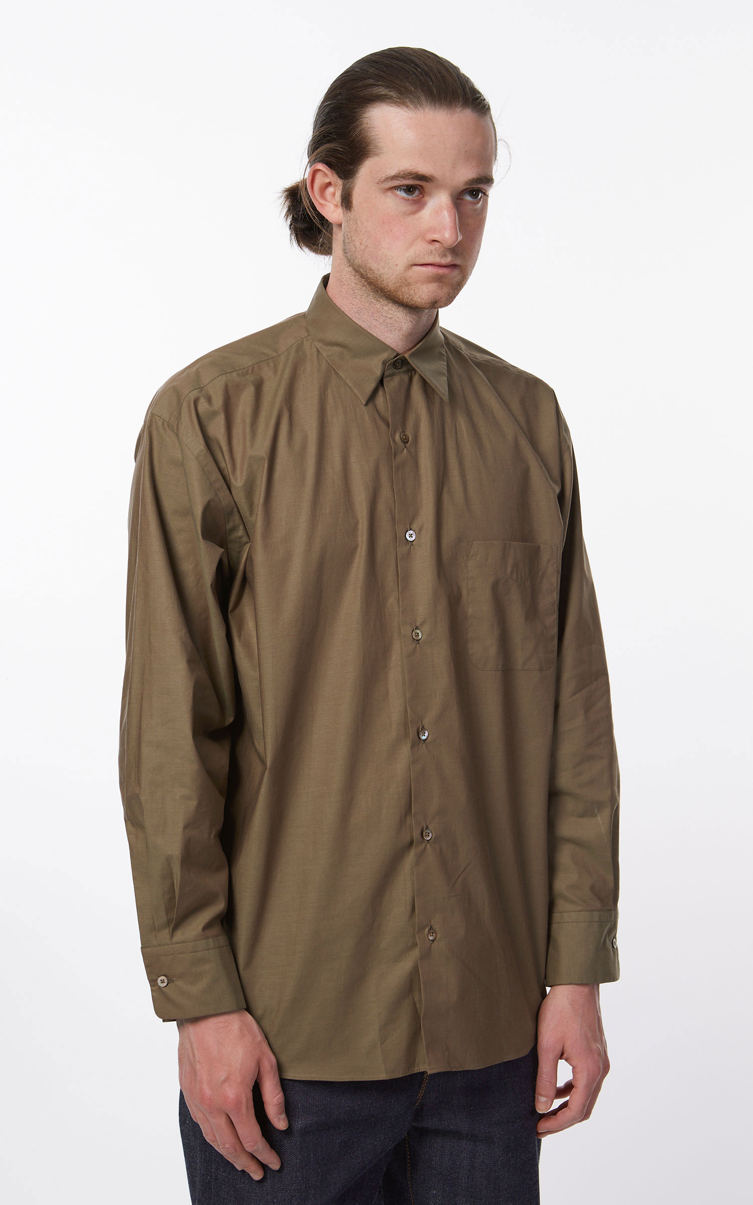 Markaware New Comfort Fit Shirt Soktas Organic Cotton Poplin Brown