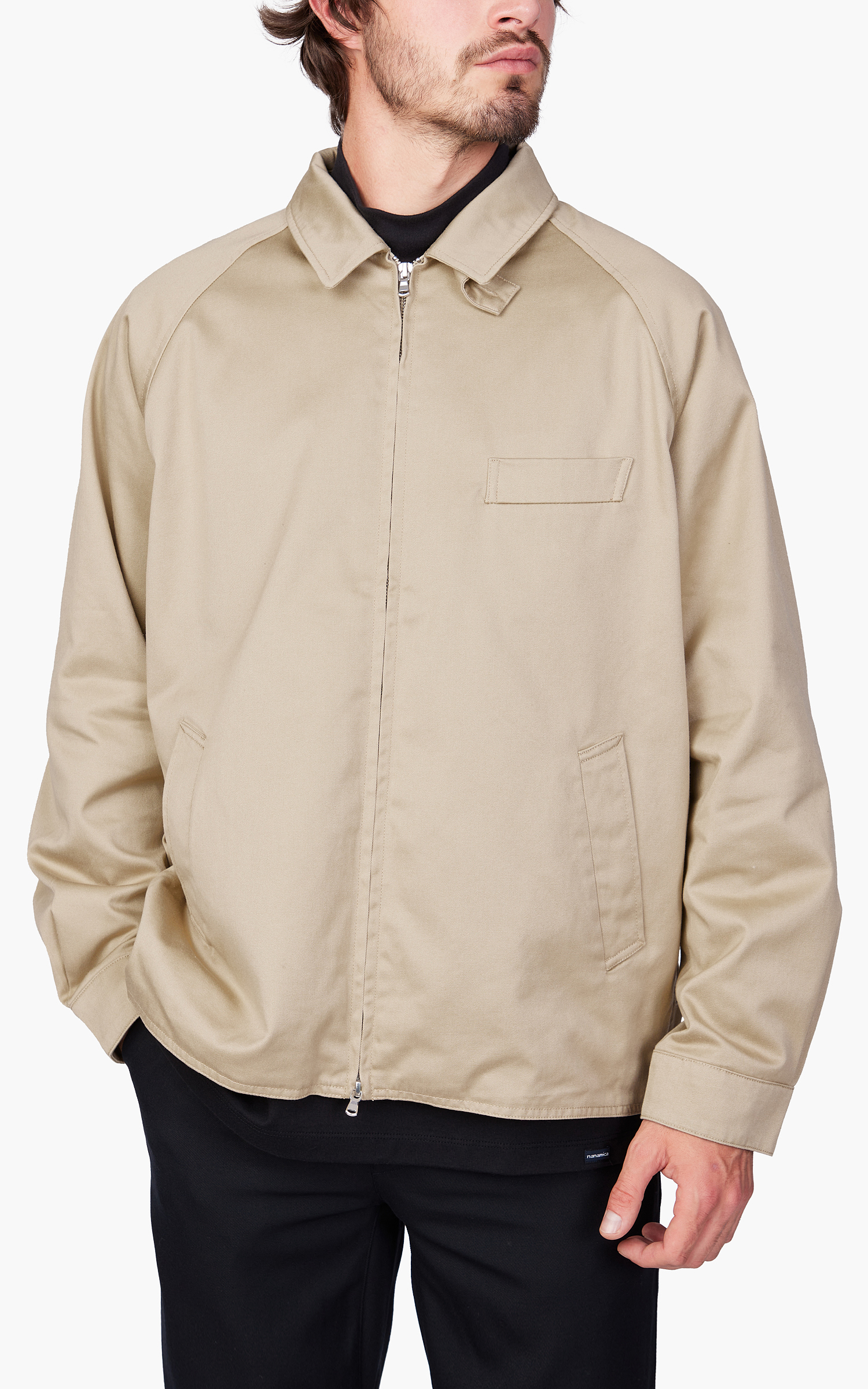 Nanamica GORE-TEX Infinium Chino Crew Jacket Khaki | Cultizm