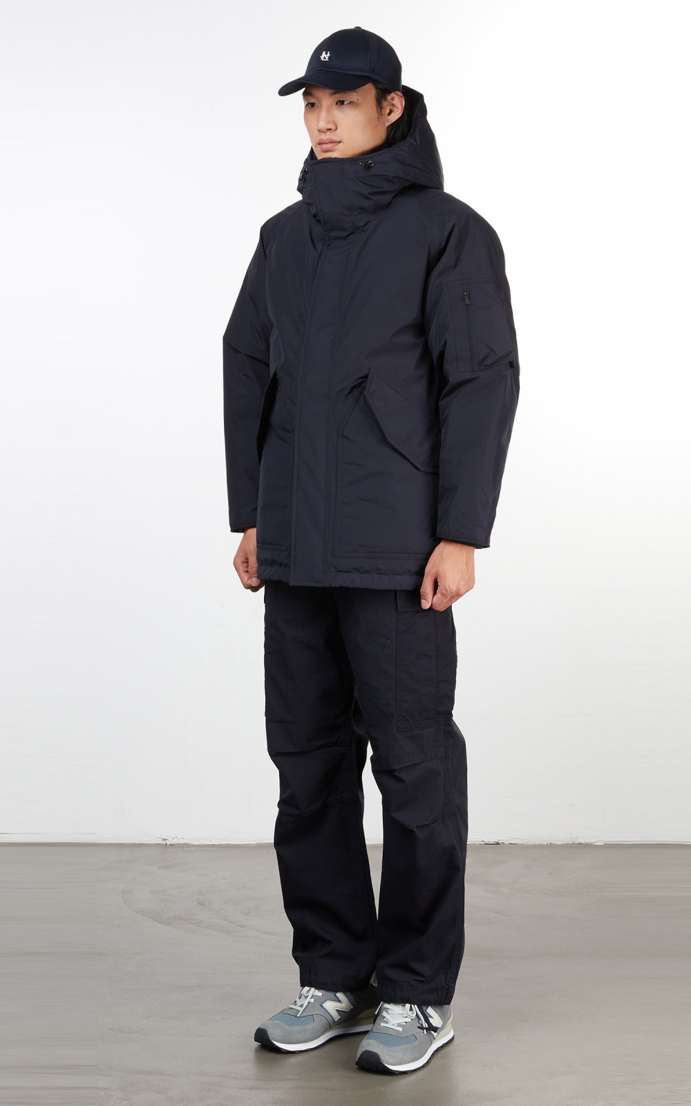 Nanamica GORE-TEX Down Coat Navy | Cultizm