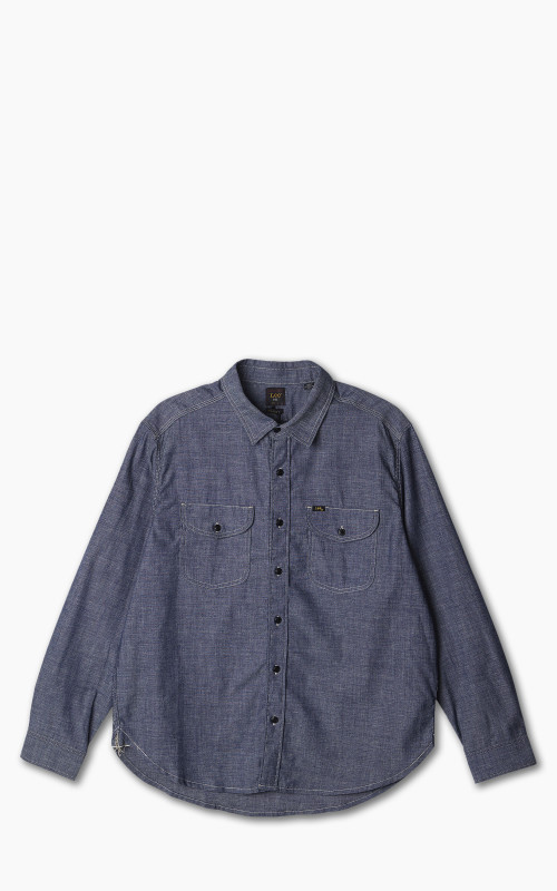 Lee 101 101 70s Shirt Dry Chambray Indigo