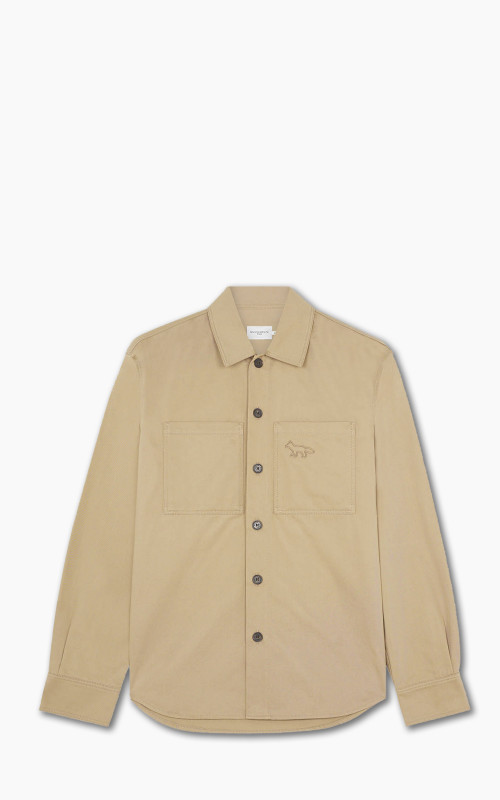 Maison Kitsuné Snaps Overshirt Beige