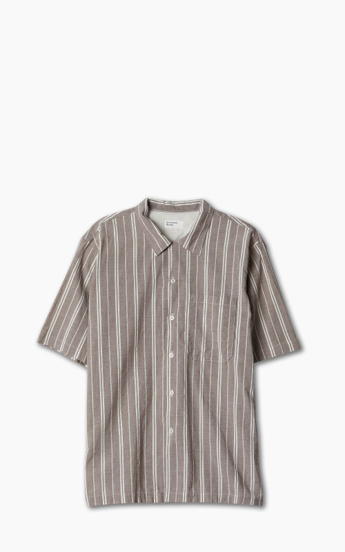 Universal Works Camp Shirt Nisi Cotton Brown