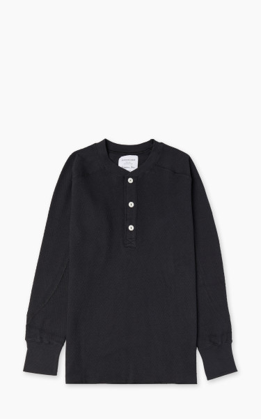 Houston Heavy Thermal L/S Henley Black