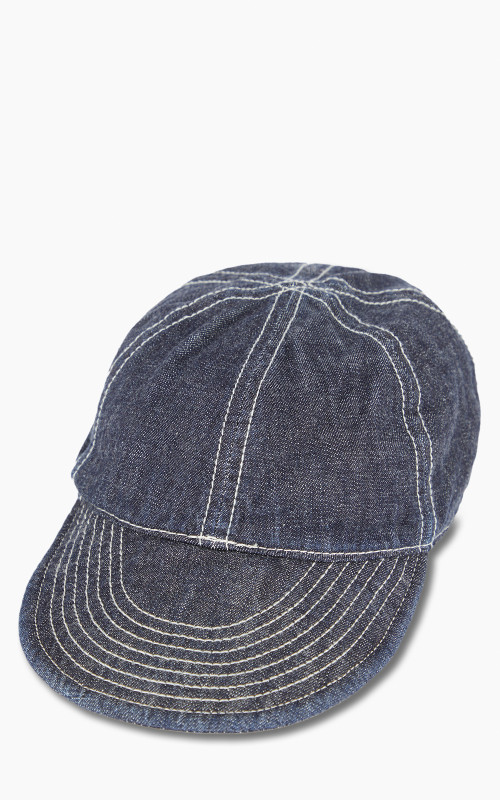 Nigel Cabourn Mechanics Cap Denim Indigo