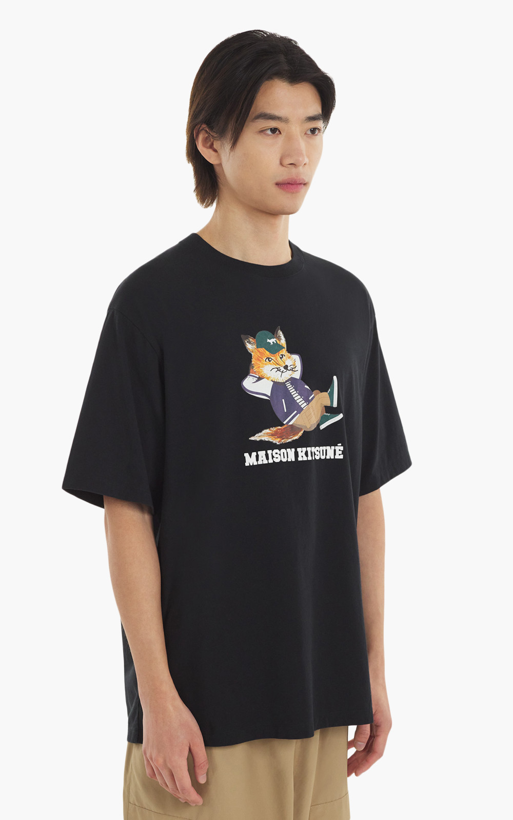 Maison Kitsuné Dressed Fox Easy T-Shirt Black | Cultizm