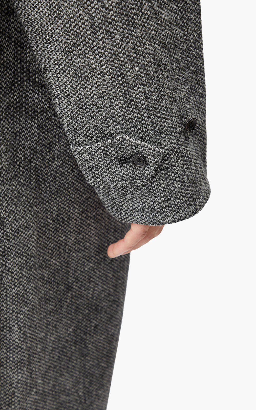 SINGLE RAGLAN COAT Ⅱ REVERSIBLE BLACK – ANATOMICA NAGOYA