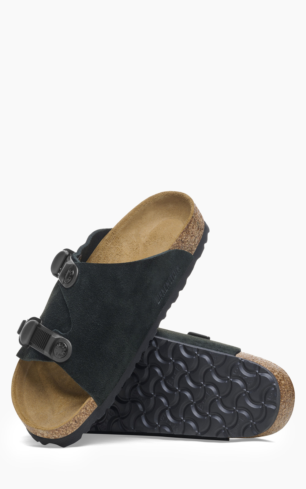 Birkenstock Zürich Tech Suede Leather Black | Cultizm