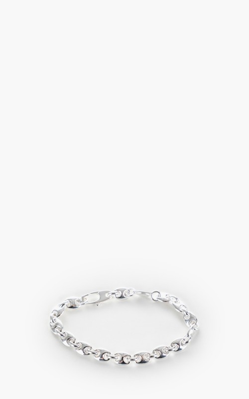 Argentidea Solid Mariner Link Chain Bracelet 925 Sterling Silver