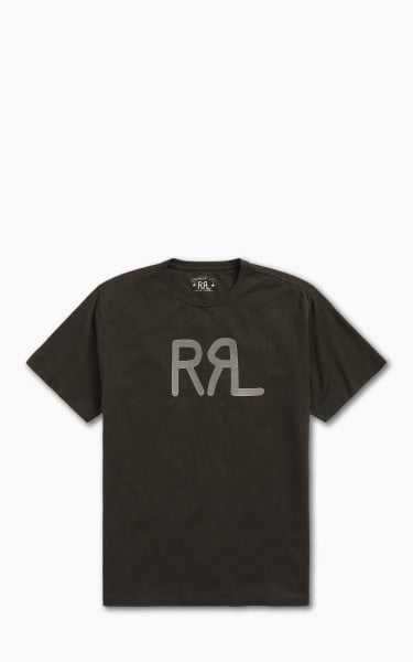 RRL Ranch Logo T-Shirt Faded Black Canvas