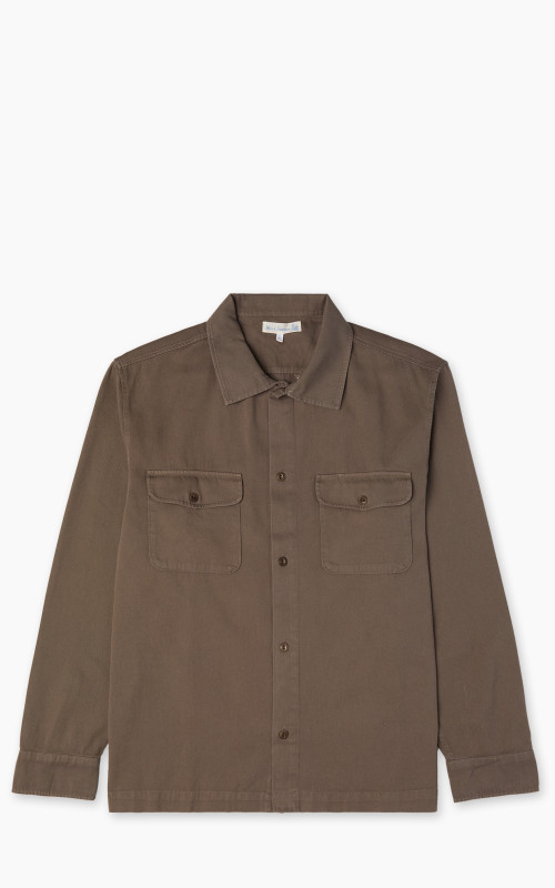 Merz b. Schwanen SHIRT06RT Cotton Twill Shirt Grain
