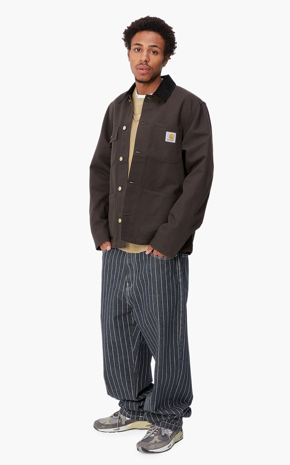 Carhartt WIP Michigan Coat Dearborn Canvas Tobacco/Black Carhartt WIP Michigan Coat Dearborn Canvas Tobacco/Black