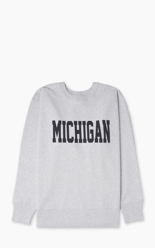 Houston U.S. Cotton R/V Sweatshirt Michigan Heather Grey