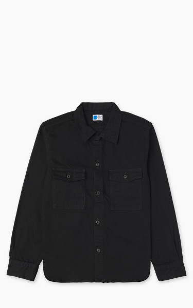 Japan Blue JBLS1017 Denim CPO Shirt Black 13oz